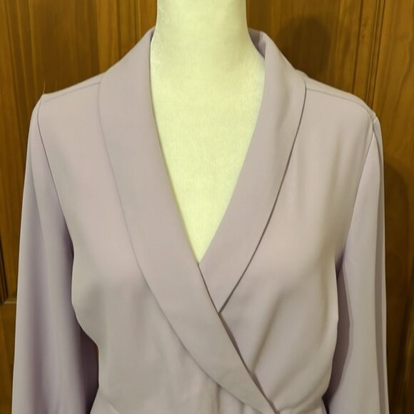 NWT J Crew Purple Wrap Top Size 6 - Picture 2 of 5